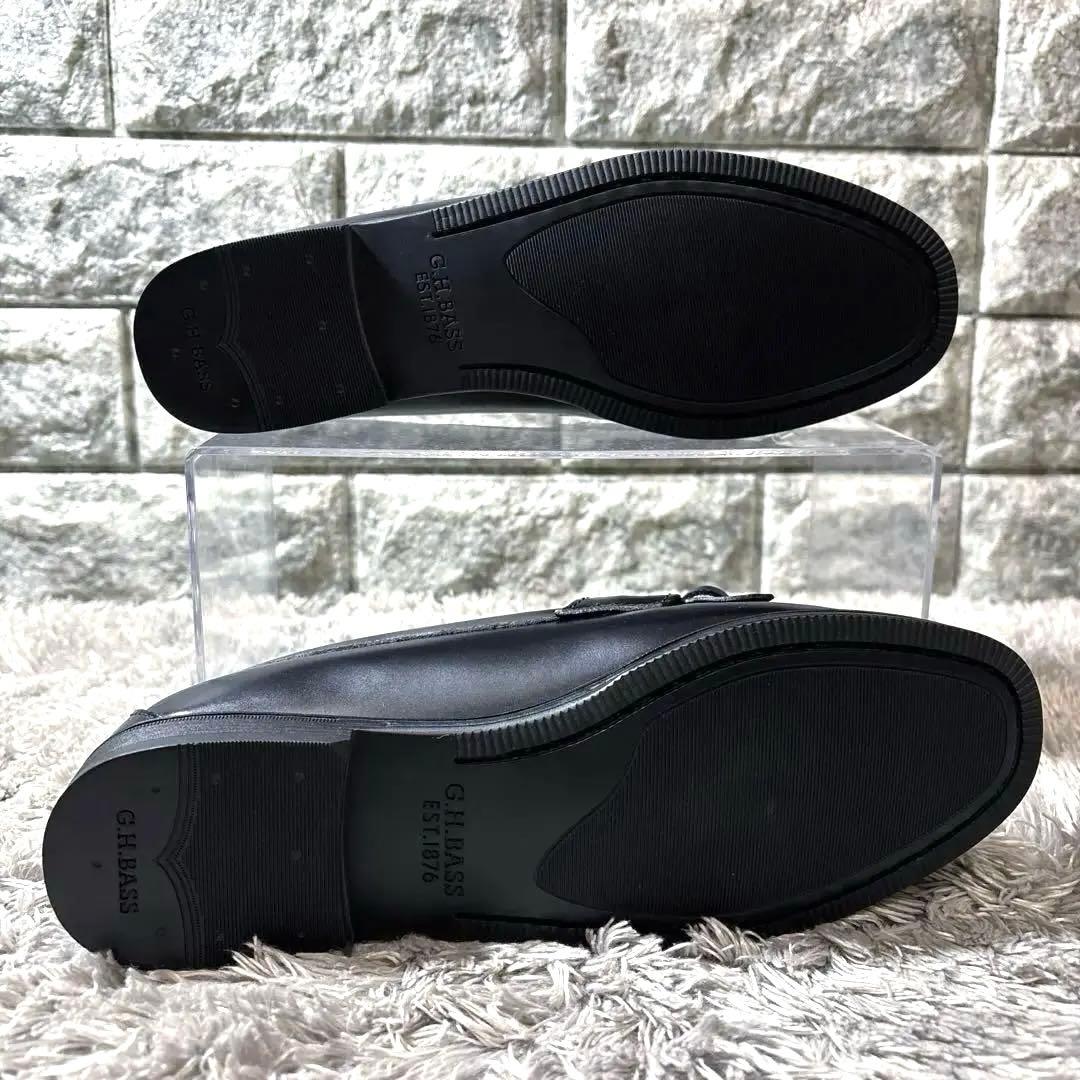 新品❣️G.H.BASS ジーエイチバス レザー フリンジローファー リボン 箱付