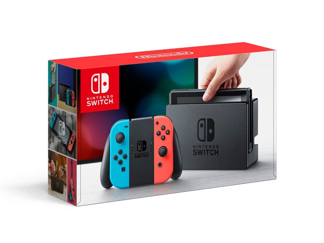 Nintendo Switch 赤/青 本体 付属品完備 Nintendo Switch HAD-S-KABAH Joy-Con(L) ネオンブルー/(R) ネオン
