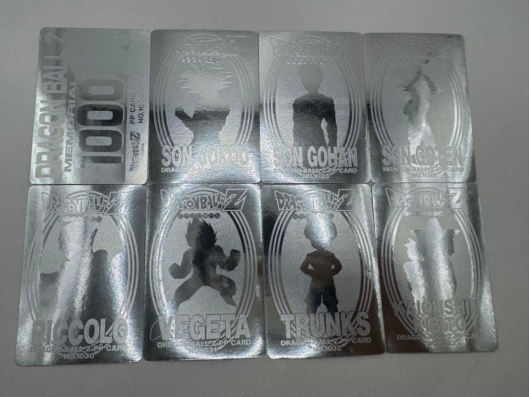 ドラゴンボールZ PPカード カードダス シルバー 銀エンボス 8枚