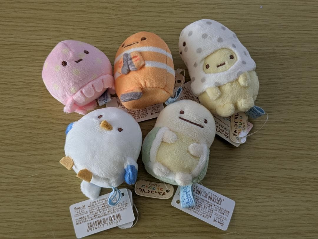 すみっコぐらし うみっコ てのりぬいぐるみ うみがめ うみねこ すいぞ