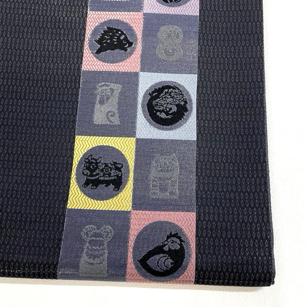 帯6531 ○じゅらく織物 高級 正絹 六通 袋帯 十二支 - メルカリ