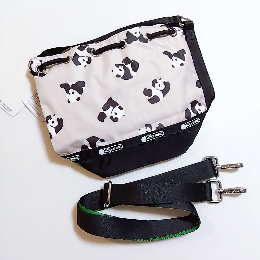 レスポ パンダ PANDA 巾着 ショルダーバッグ 2WAY ミニショルダー