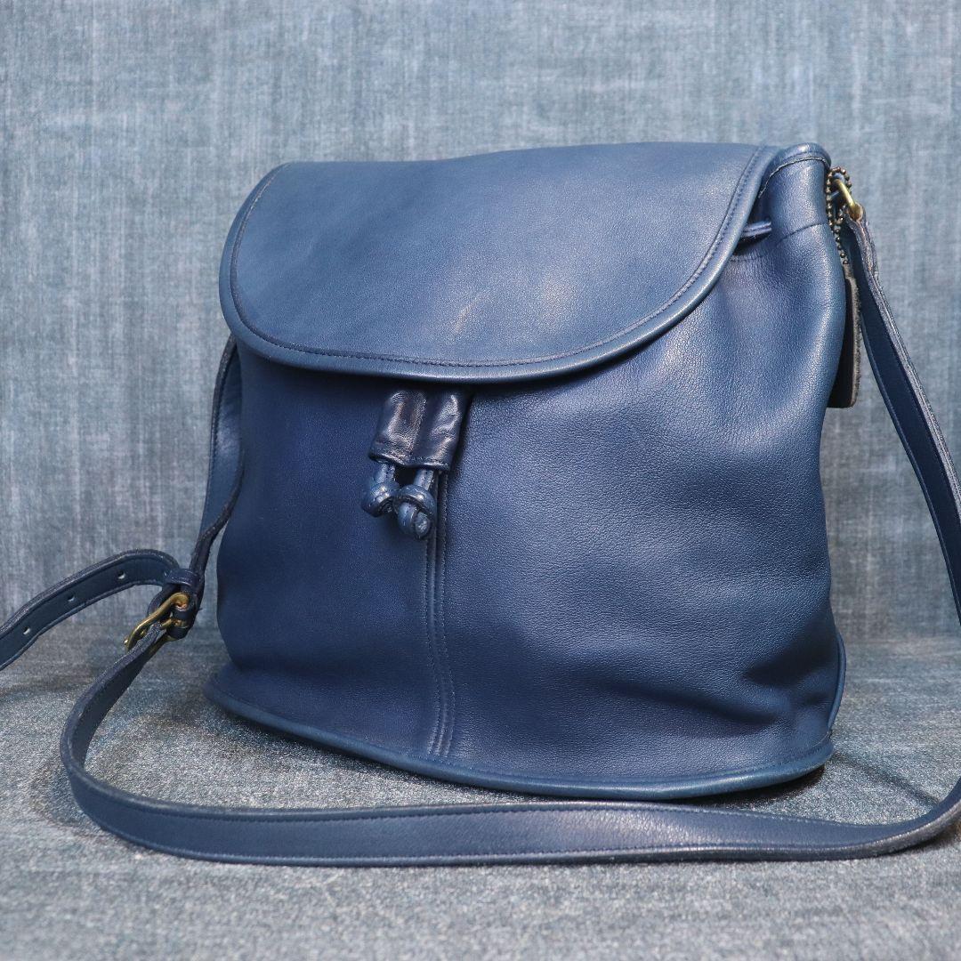 バッグ VINTAGE OLD COACH Blue shoulder BAG OLD COACH/オールド コーチ】よりレザーショルダーバッグが買取入荷