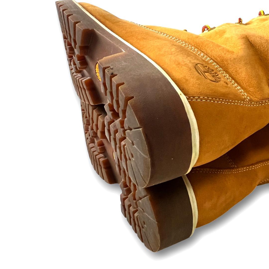 ティンバーランド 23.5cm ロングブーツ レースアップ イエローブーツ