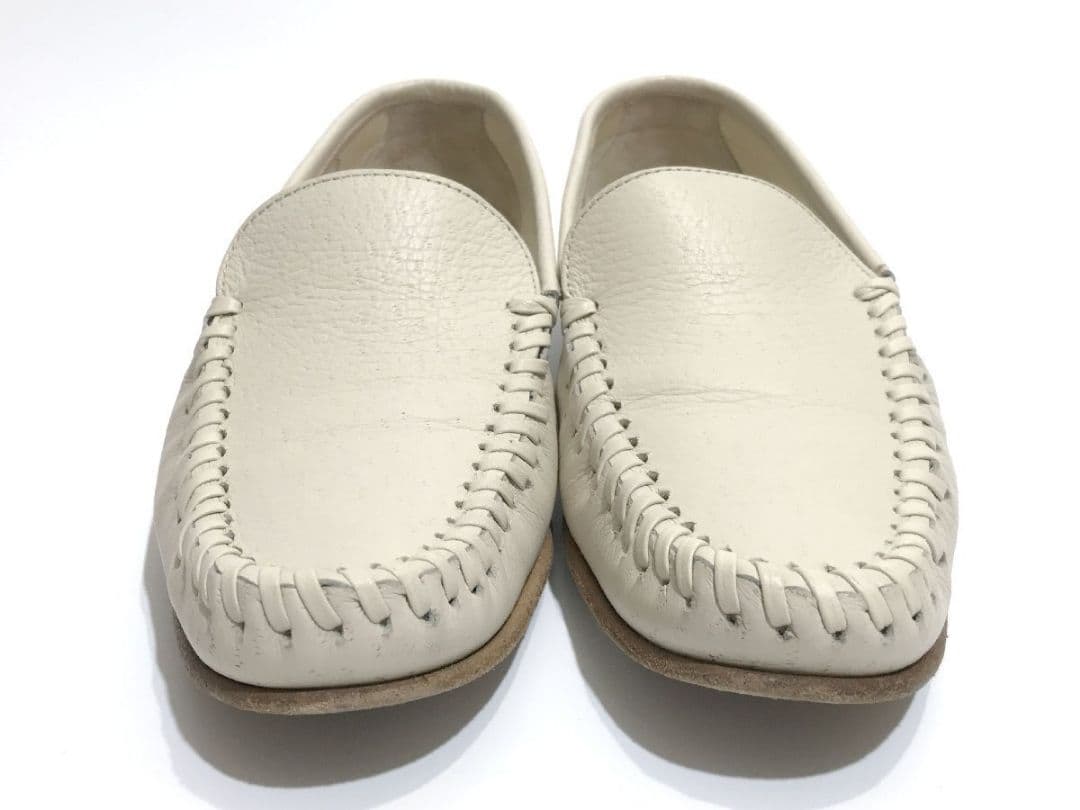 サルヴァトーレ フェラガモ パンプス ローファー ■ 本革 白系 23.5cm