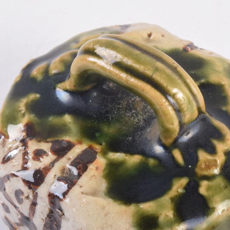 茶道具 織部焼 山口錠鉄作 香合 時代箱 V 8373 - メルカリ