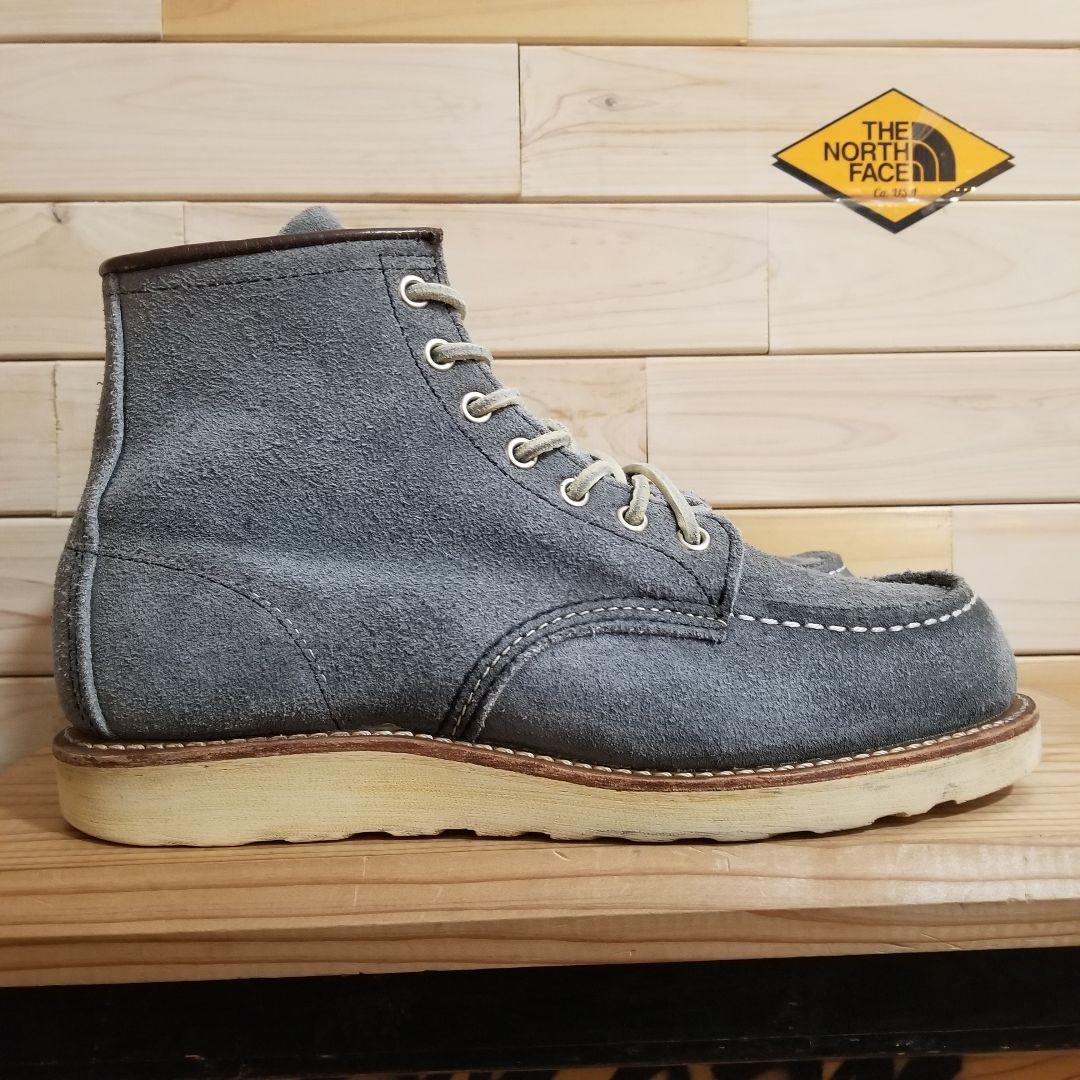 美品 希少色 廃盤 レッドウィング 8143 スエード スレートブルー 25.0