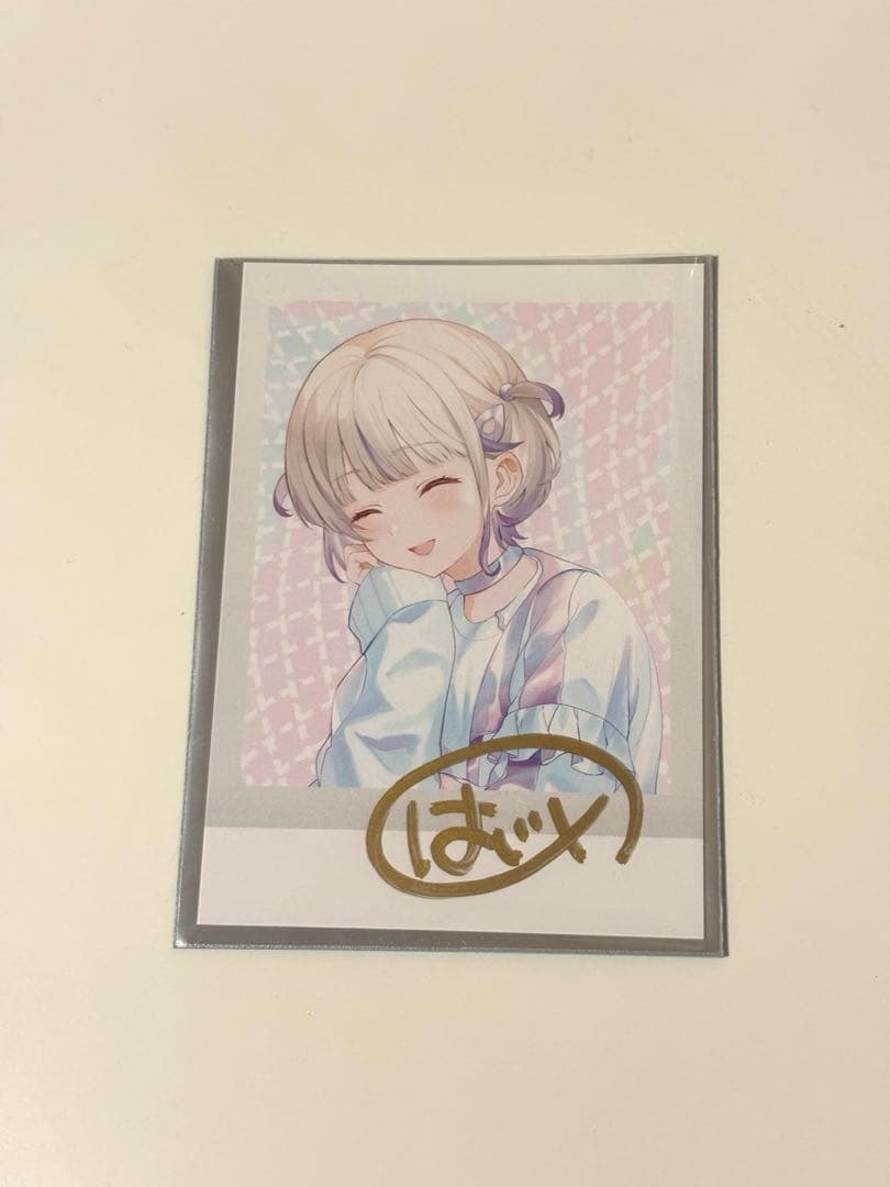 ホロライブ 轟はじめ 直筆サイン入りチェキ風ブロマイド 誕生日記念