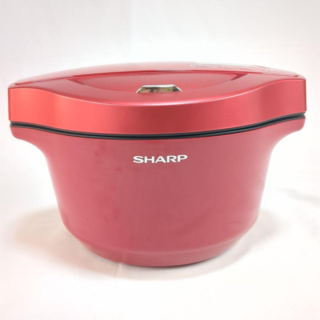 SHARP HEALSIO 電気圧力鍋 2.4L レッド KN-HW24F-R