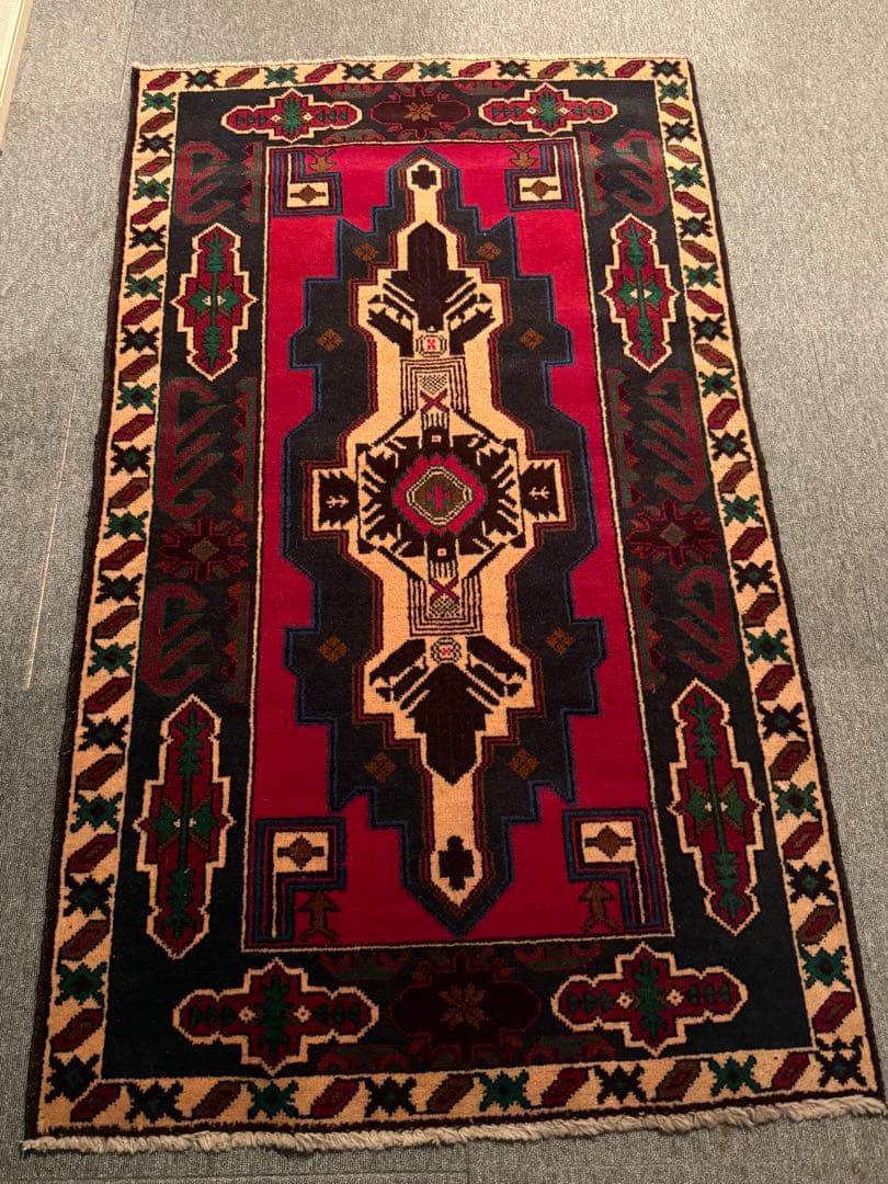 ラグ　大判　絨毯　カーペット　ウズベキスタン　ブハラ ANATOLIAN RUGS / ブハラ(ウズベキスタン)絨毯 BUHARA SEMI ANTIQUE