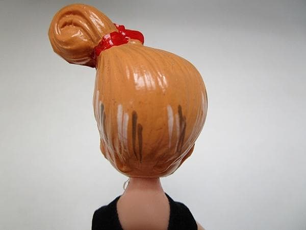 a0127-42女の子 少女 人形 フィギュア ヴィンテージ レトロ 当時物