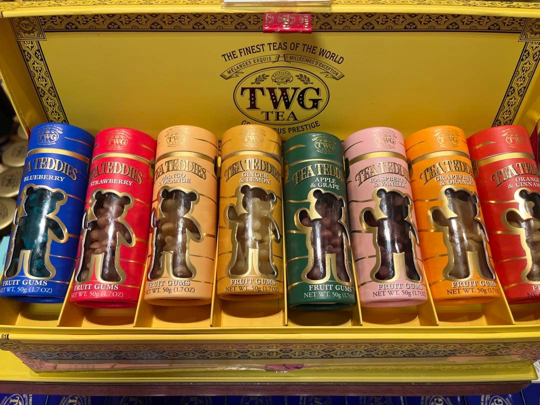 TWG ミニテディベア グミ ティー セット 2点