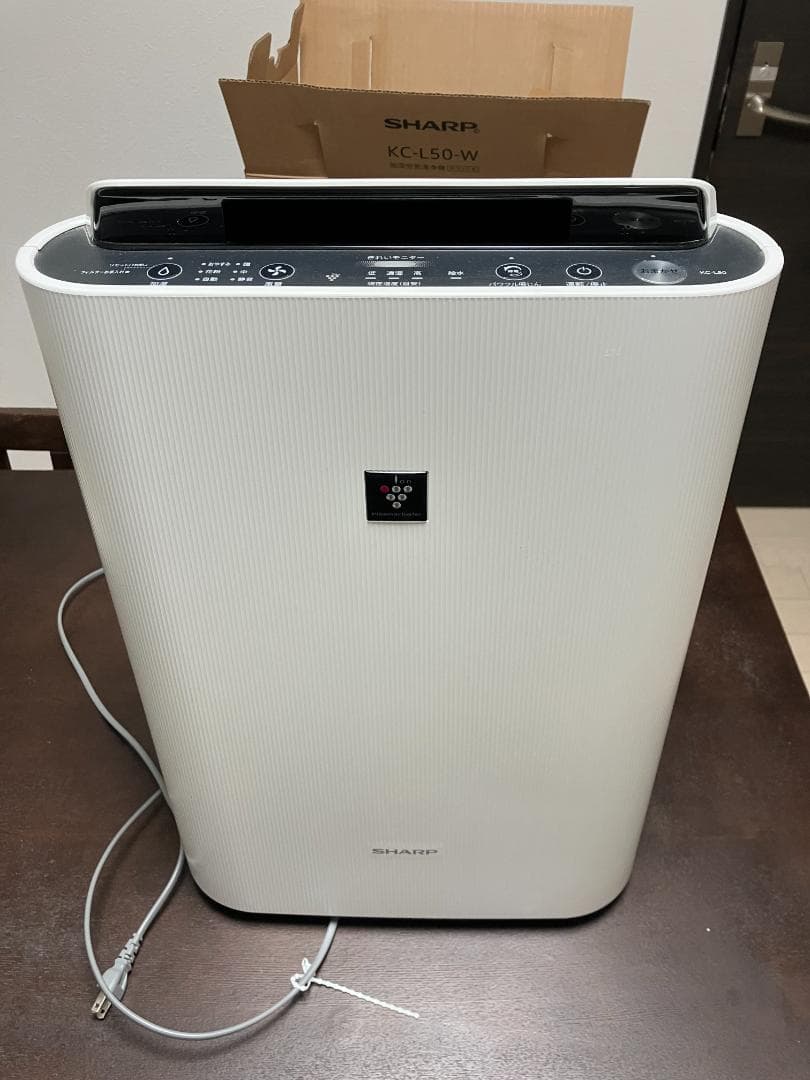 シャープ 加湿 空気清浄機 2019年モデル KC-L50-W（動作確認済） Amazon.co.jp: シャープ 加湿 空気清浄機 プラズマクラスター 7000