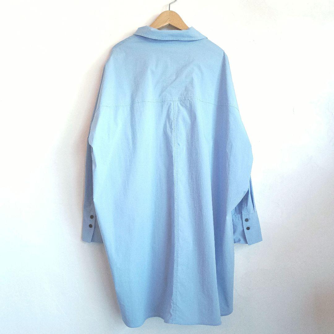 MACHATT ライトブルー オーバーサイズ シャツ