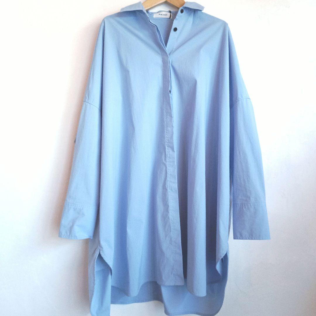 MACHATT ライトブルー オーバーサイズ シャツ