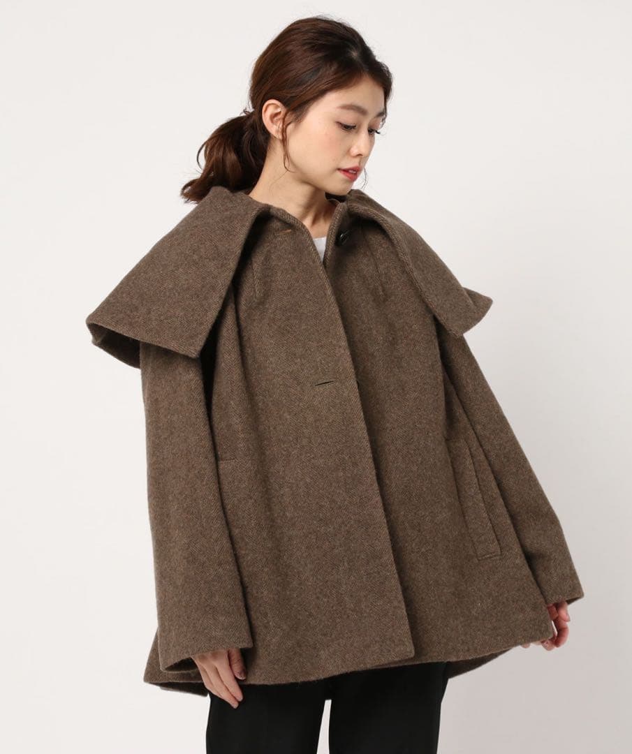 CLANE】BIG COLLAR FLARE COAT - メルカリ