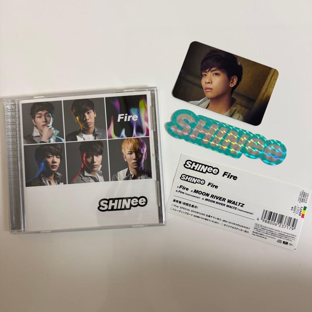 公式 SHINee ジョンヒョントレカ / ステッカー入り Fire CD - メルカリ