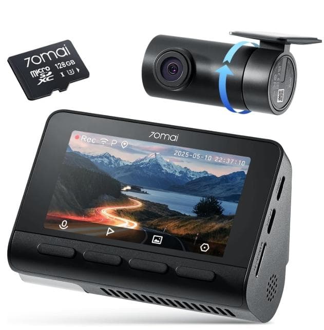 【ほぼ新】70mai Dash Cam 4K A800SEドラレコ800万画素 Amazon.co.jp: 【800万画素超強暗視+128GB SDカード付属】 70mai Dash