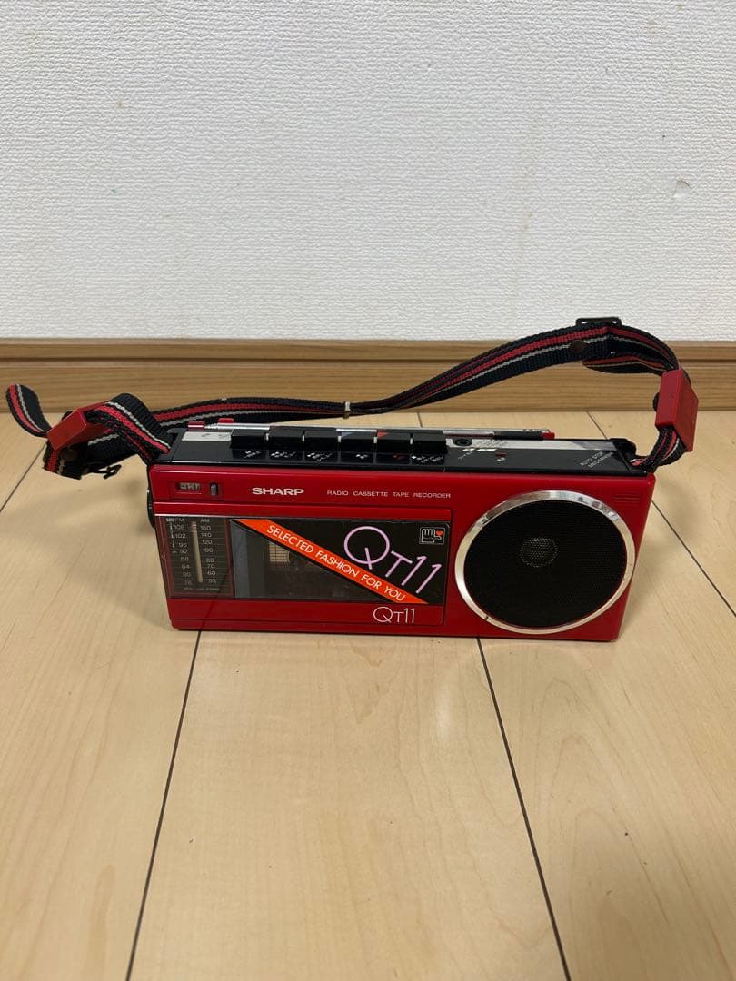 SHARP/シャープラジカセ QT-11R レトロ ラジオ モノラルカセット SHARP/シャープラジカセ QT-11R レトロ ラジオ モノラルカセット 2025