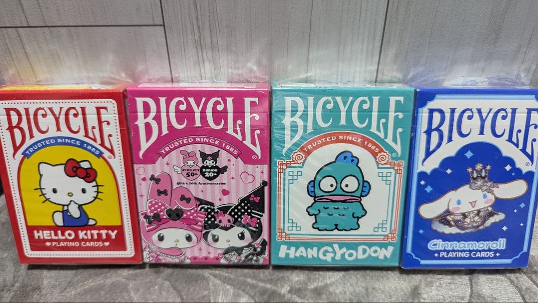 BICYCLE ハローキティ クロミマイメロ シナモロール ハンギョドン