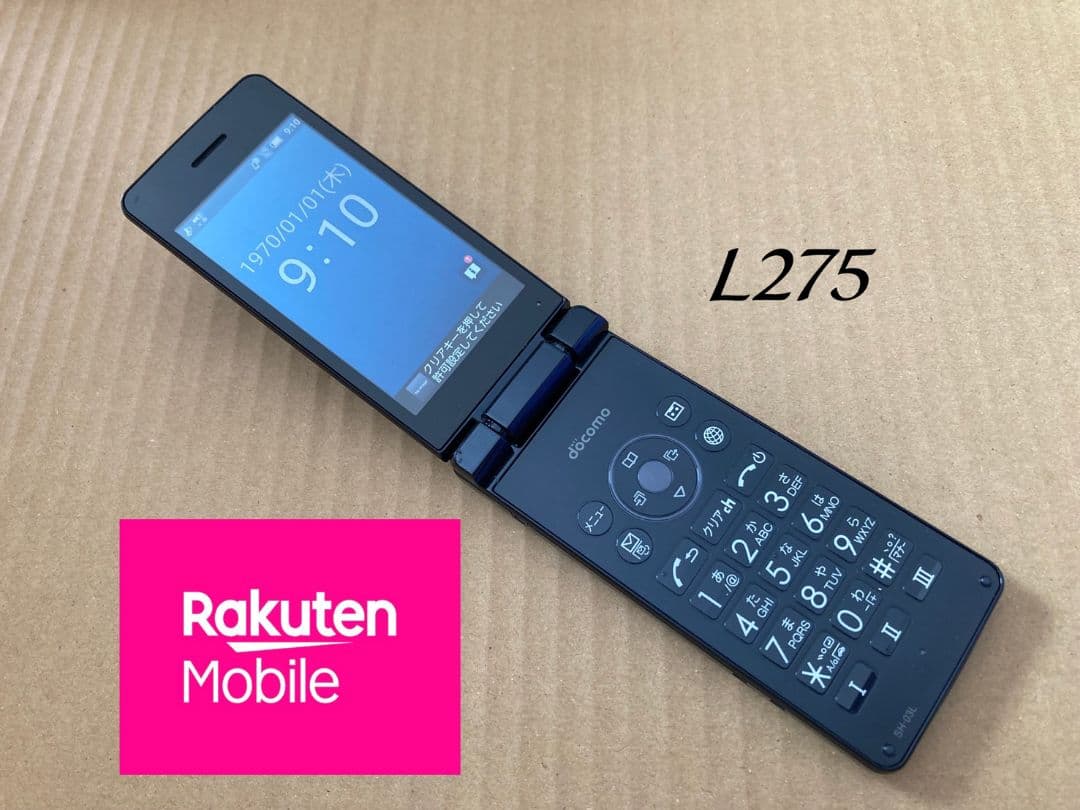 美品 L275 ドコモ AQUOSケータイ SH-03L ガラホ simフリー AQUOS ケータイ 【美品】AQUOS カメラレスケータイ SH-03L ブラック