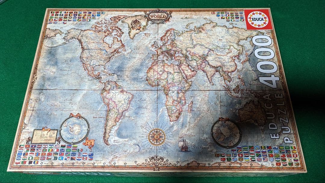 4000ピース　パズル　海外製　世界地図　ジャンク　EDUCA エドゥーカ Educa The World Map 4,000-pc. Jigsaw Puzzle