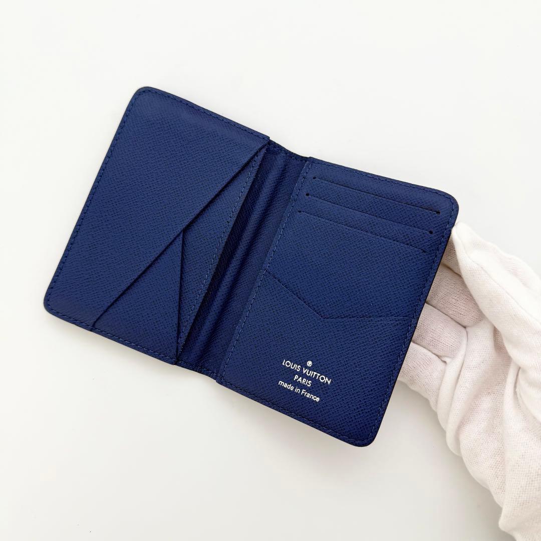 ✨美品 現行IC内蔵✨ルイヴィトン タイガラマ カード入れ 名刺入れ ブルー