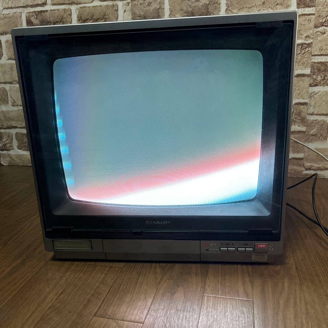 SHARP ブラウン管テレビ 14C-S8S リモコン付 - メルカリ