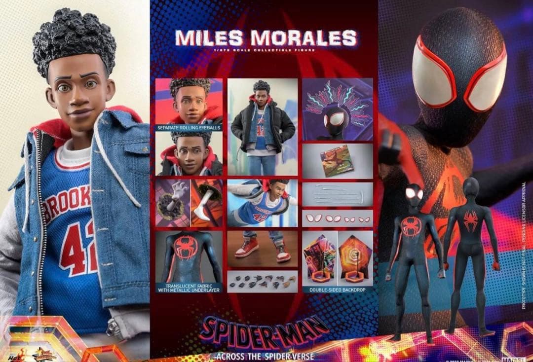 ホットトイズ MMS710 スパイダーマン マイルス・モラレス1/6 フィギュア Spider-Man: Across The Spider-Verse: Part One MMS710 Spider-Man