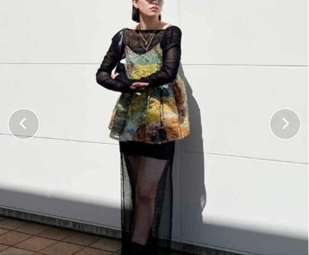 AMERI新品MEDI RACHEL FLUFFY ART CAMISOLE - メルカリ