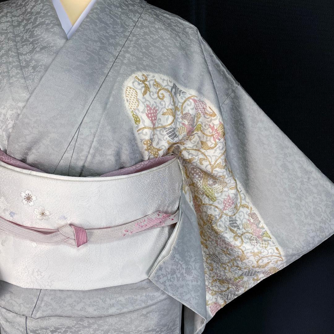 2962☆桜刺繍帯 訪問着セット☆卒業式 入学式☆ママ礼装☆七五三☆お