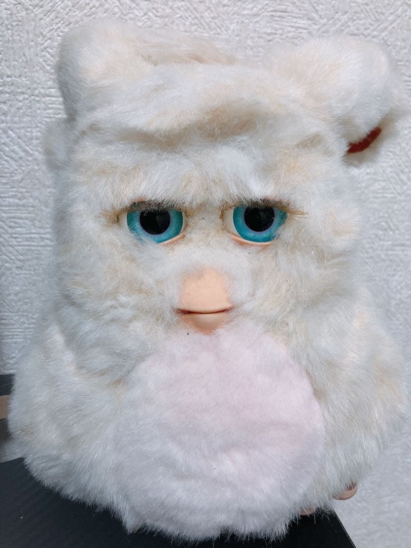 稼動品 TOMYファービー2 日本語 ファービー2 日本語版 キャラメルシロップ ベージュxピンク 茶目 開封