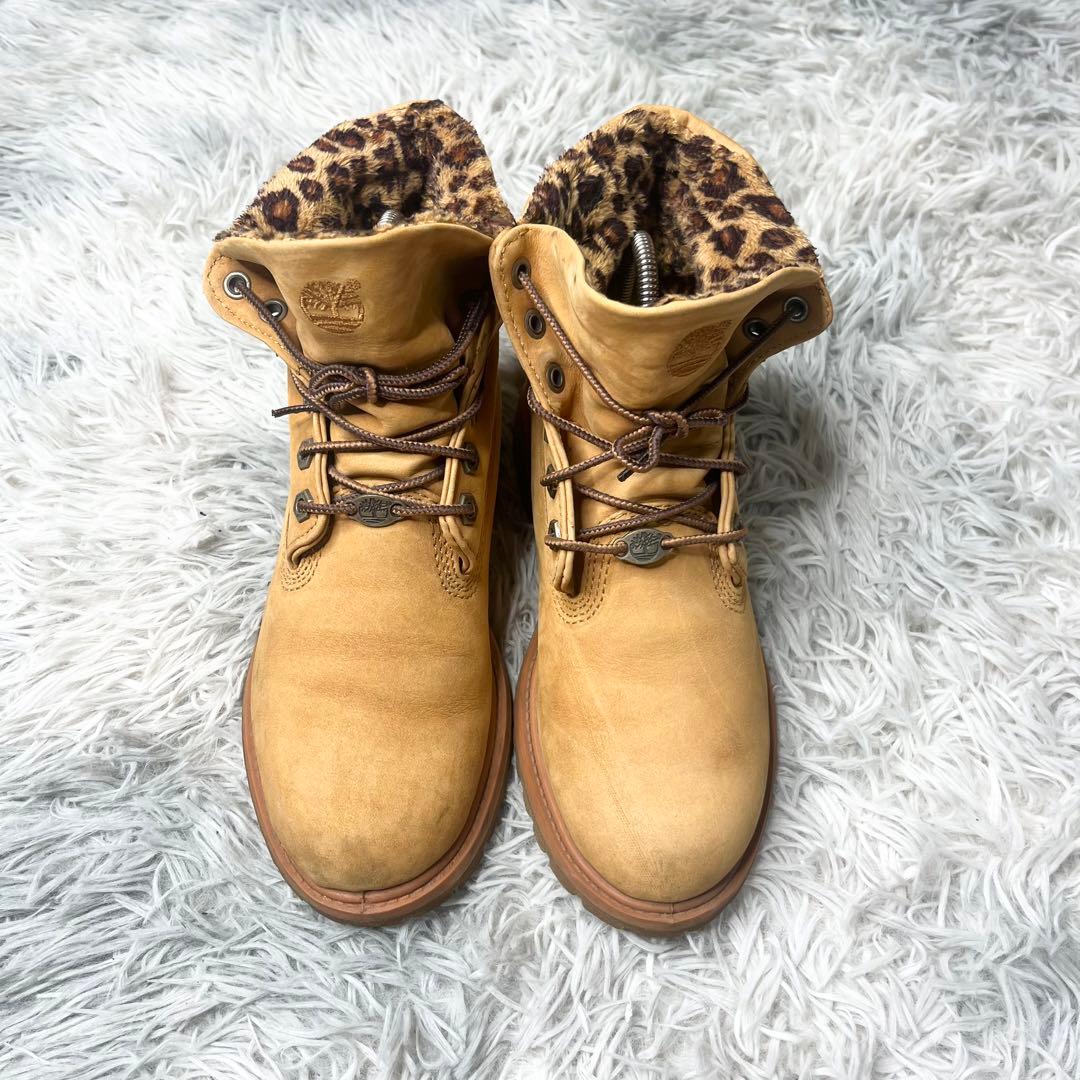 美品】 ティンバーランド イエローブーツ レオパード柄 23.5cm - メルカリ