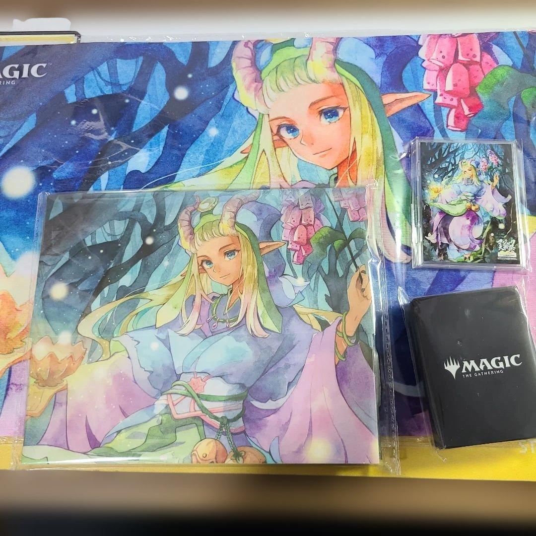 MTG マジック大戦祭 花を手入れする者 プレイマット BOX スリーブ