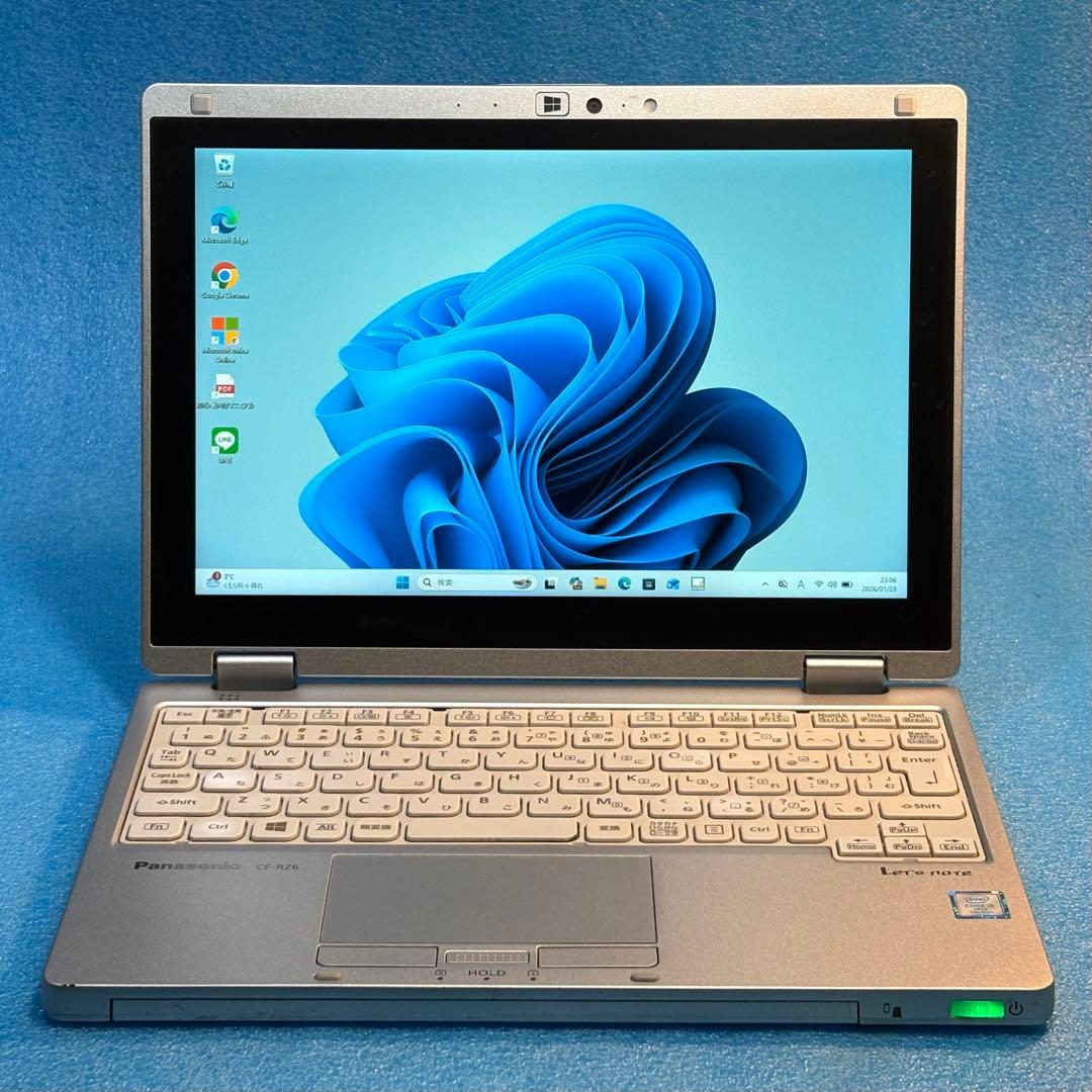 最軽量744gノートパソコン❗️レッツノートRZ6メモリ8GB、Windows11