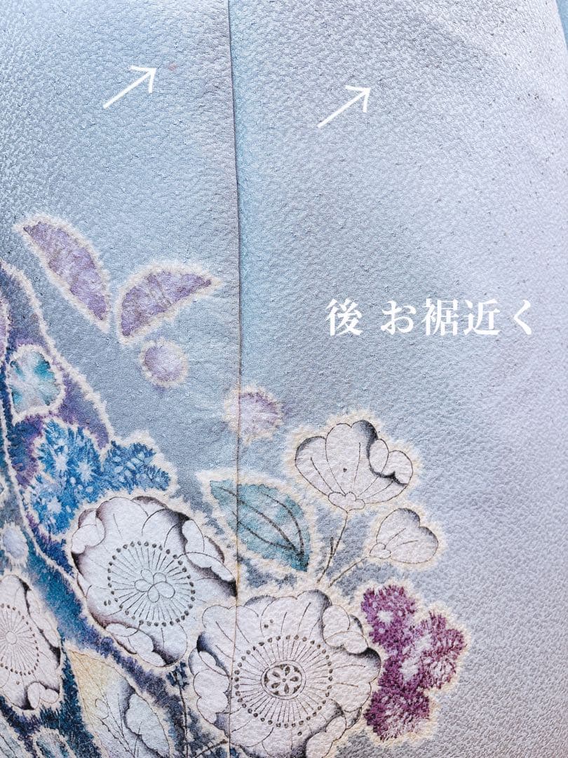 15日引下 美品 作家物 訪問着 フルセット 辻が花 翠山工房 裄67 S M