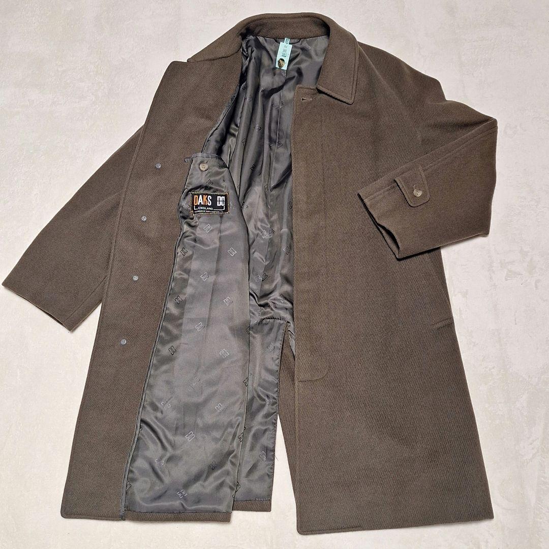 DAKS ダックス M メンズ ロングコート ウール100 クリーニング済