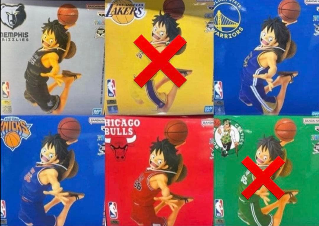 新品未使用品】NBA ルフィ ワンピースベースショップ 6体セット - メルカリ