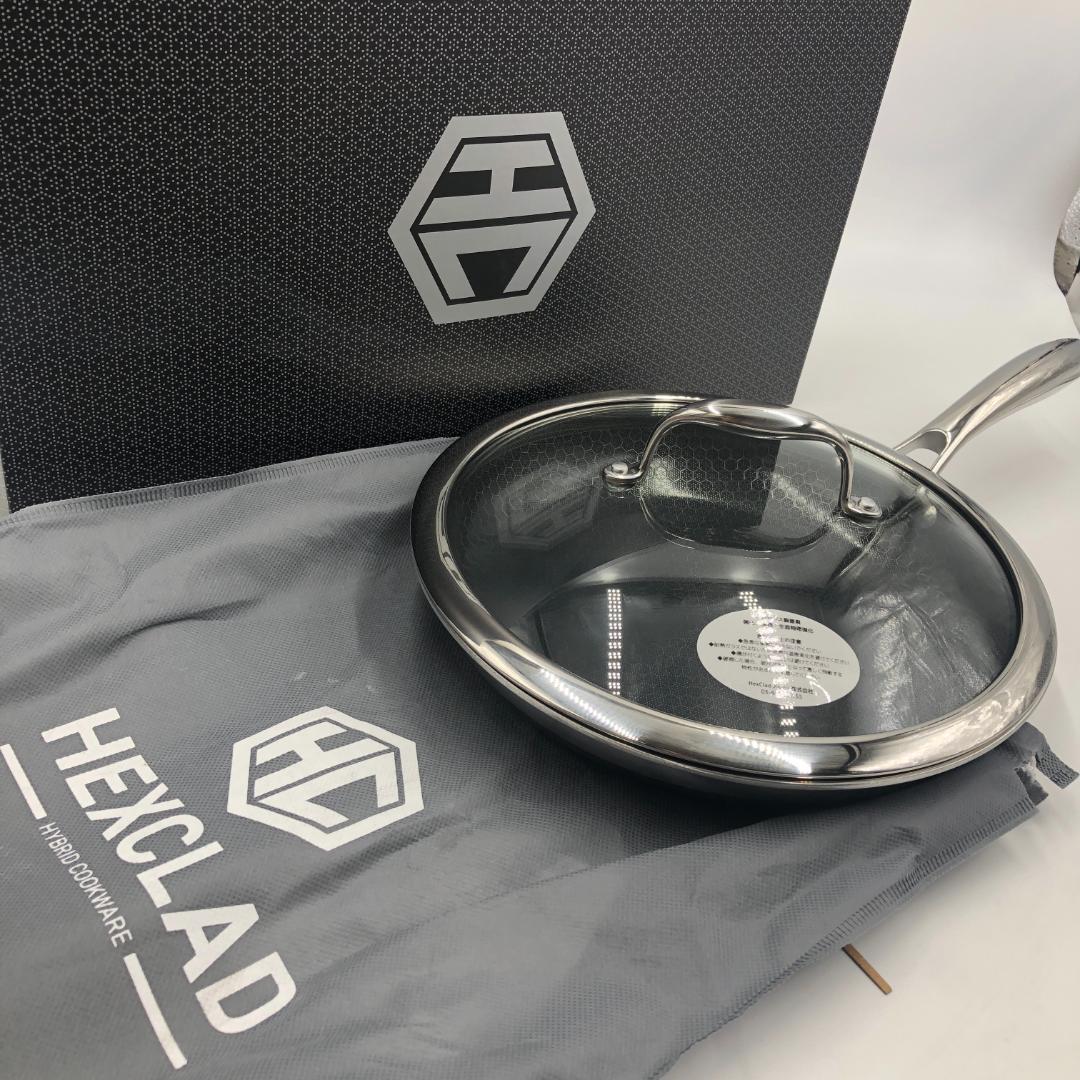 HexClad ハイブリッド フライパン 26cm 蓋付き/Y32582-P1 26cm ヘックスクラッド ハイブリッドフライパン 蓋付き