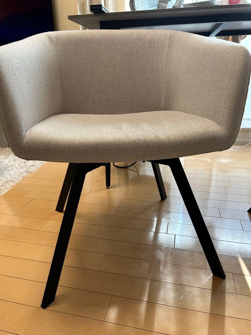 【ニトリ】グレー ファブリック アームチェア ニトリ】グレー ファブリック アームチェア ニトリ】グレー