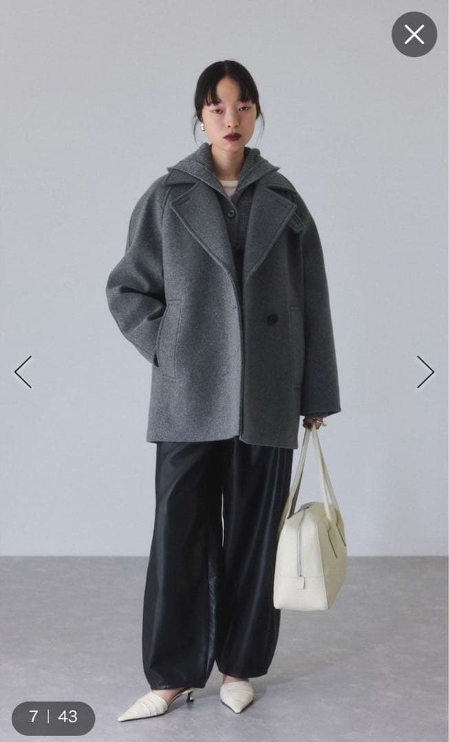 ウールボンディングミドルコート　アダムエロペ ADAM ET ROPÉ FEMME(アダム エ ロペ ファム) / ウールボンディング