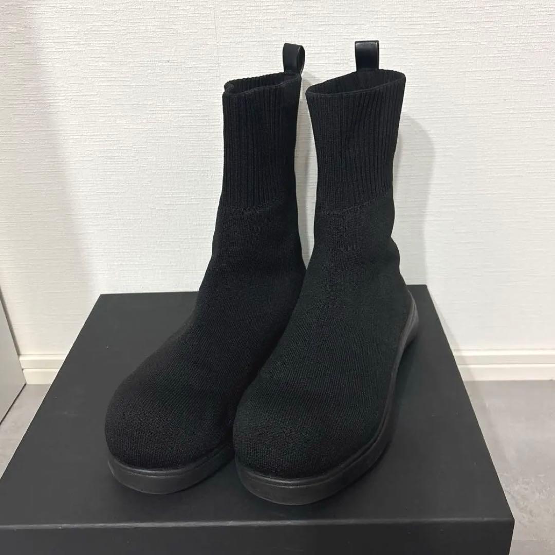 ラクバキ ニットブーツ ブラック - メルカリ