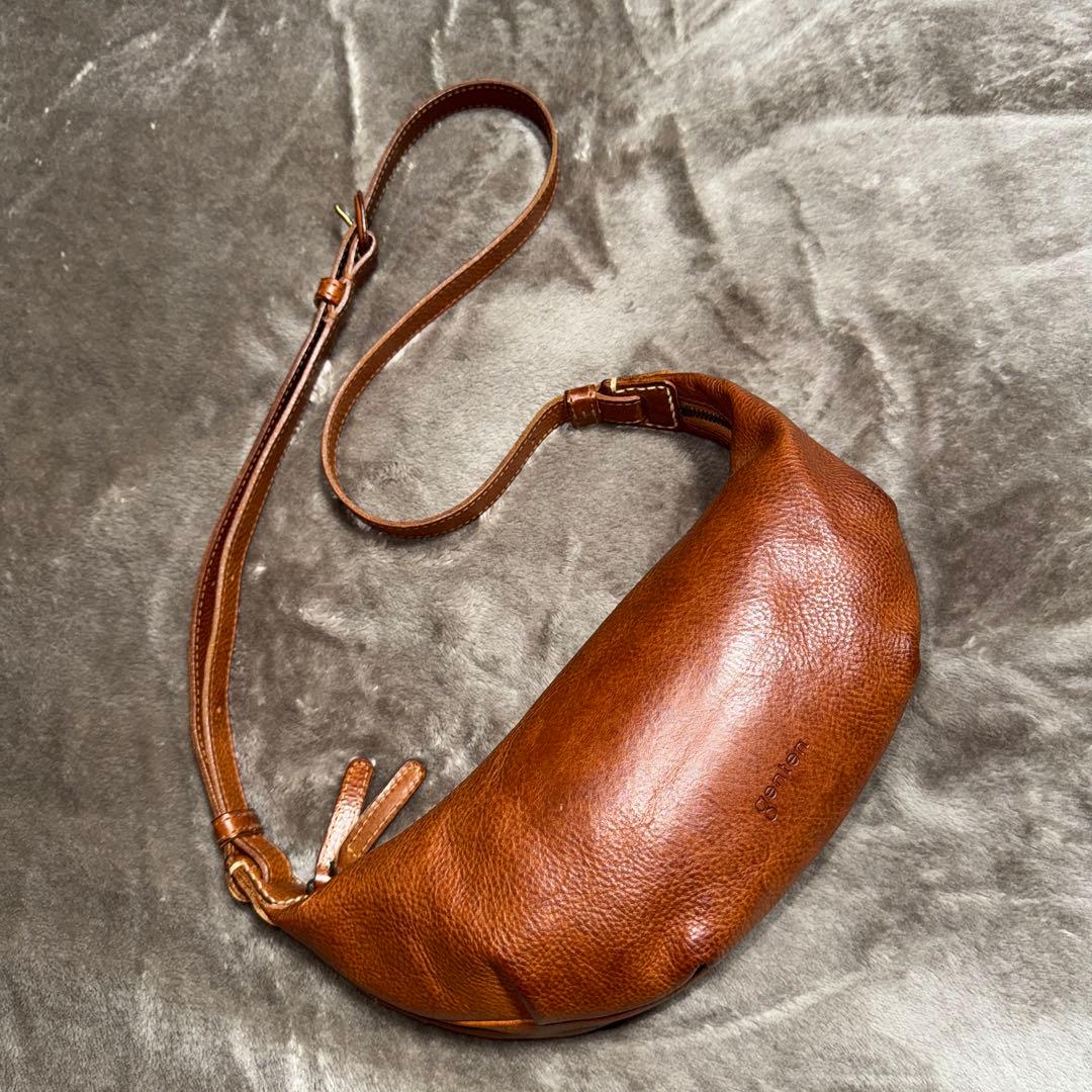 ゲンテン genten ボディバッグ トスカ シボ ブラウン トスカ ショルダーバッグ｜商品一覧 | 革財布、バッグのgenten