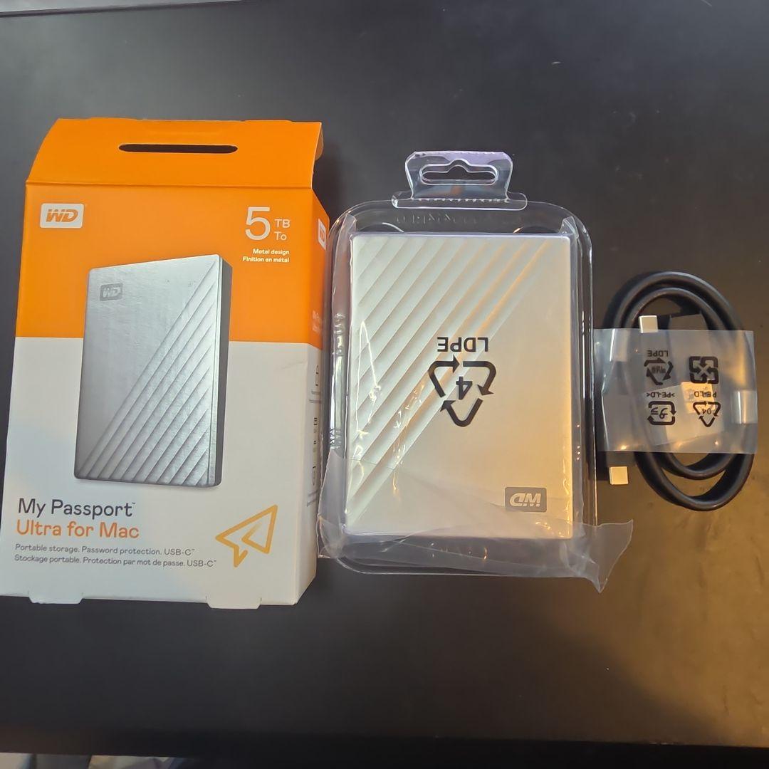 美品　ウエスタンデジタルWD Mac用　HDD 5TB USB-C Amazon | ウエスタンデジタル(Western Digital) WD Mac用ポータブルHDD