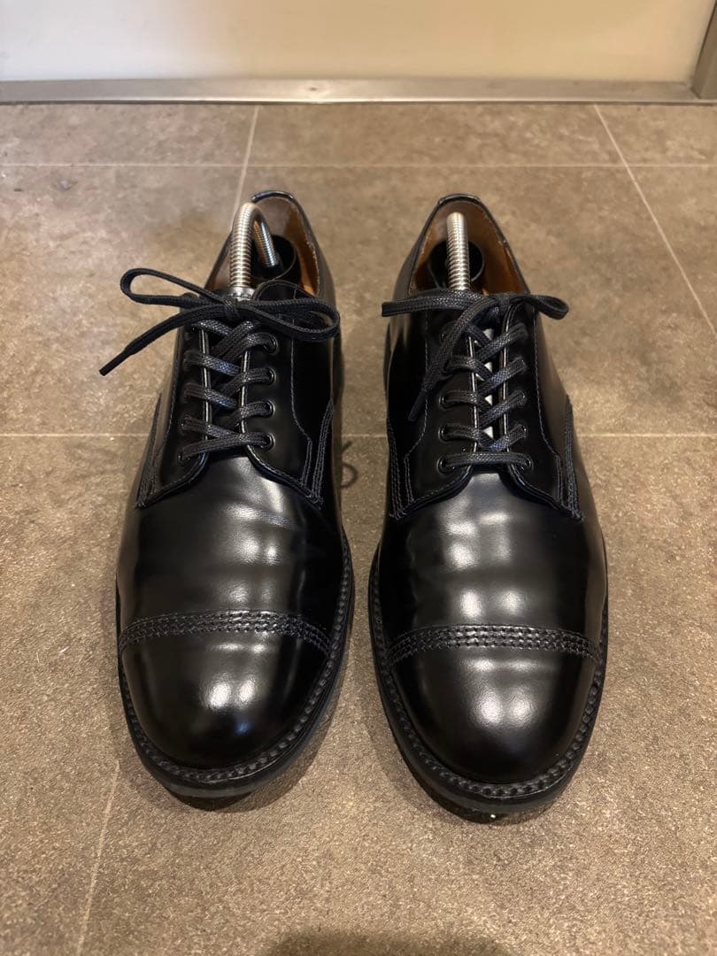 黒 レザー レースアップシューズ anbai/撥水ソフトレザーのレースアップシューズ -気兼ねなく履けて疲れ