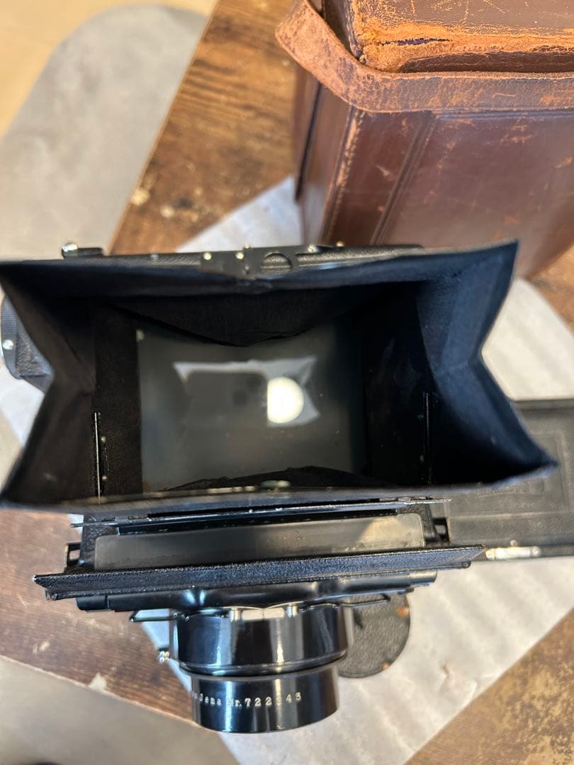 【激珍品レンズ】 テッサー 16.5cm f2.7 &ミロフレックス蛇腹カメラ