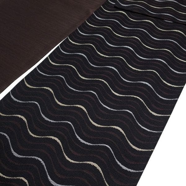 極美品】伝統工芸士「内田弘基氏作」経糸4600本織「牡丹文様」オリーブ色