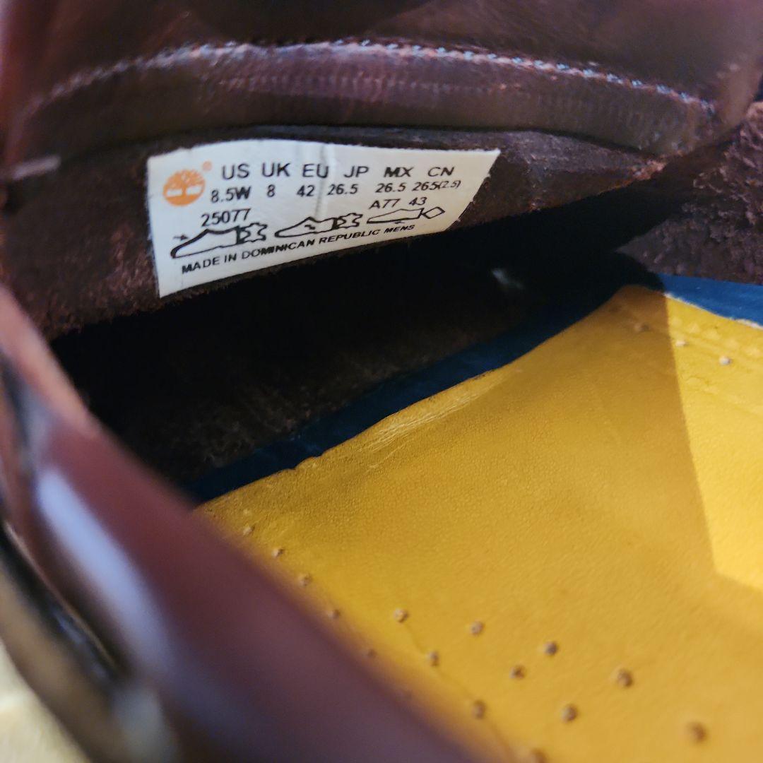 極美品　Timberland ブラウン デッキシューズ25077 26.5cm
