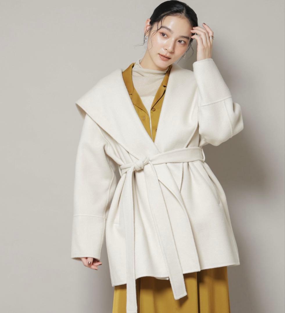 NANO universeリバーショールミディコート SUPER110blend リバー ショール ミディコート