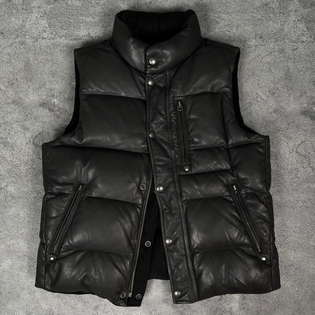 Polo Ralph Lauren 90s 00s レザー ダウン ベスト ポロ - メルカリ